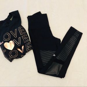 Alo Black Moto Leggings